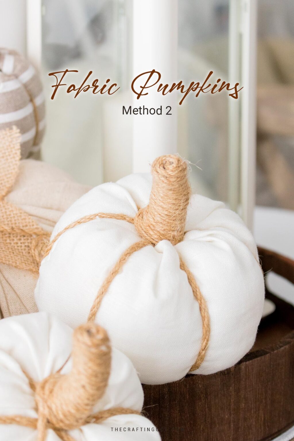 Rustic Fabric Pumpkins Diy Easy The Crafting Nook