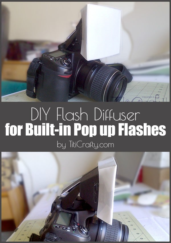 DIY Flash Diffuser for DSLR Builtin Popup Flashes The Crafting Nook