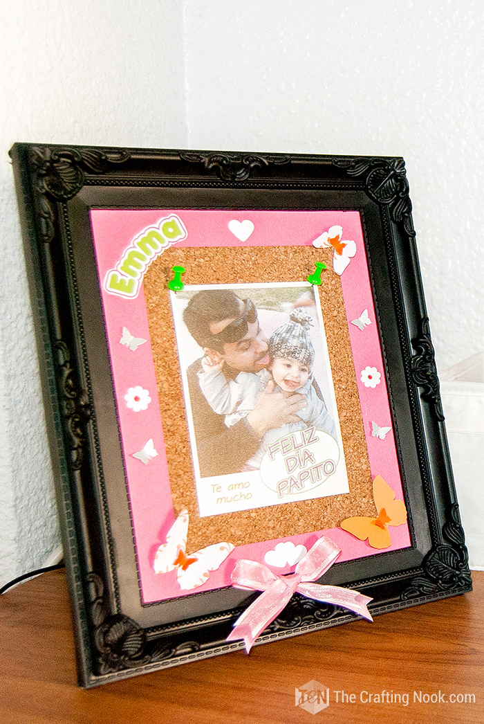 Cork Photo Frame for Father's Day image