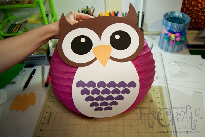 DIY Owl Lampshade Decoration. | The Crafting Nook