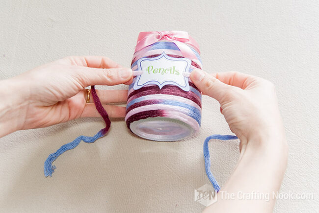 DIY Decorative Pencil Holder (Free Printable) - The Crafting Nook