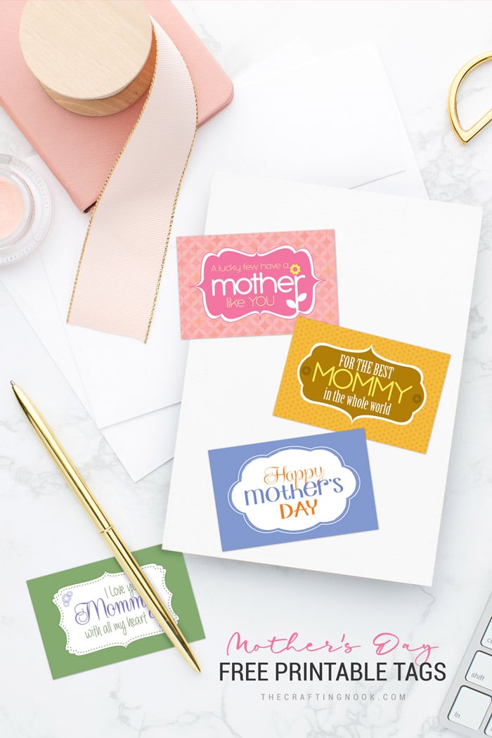 Adorable FREE Mother's Day Printable Tags