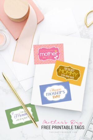Adorable FREE Mother's Day Printable Tags