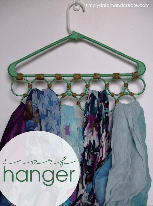 A Creative Scarf Hanger by Stephanie from Simply Dream & Create