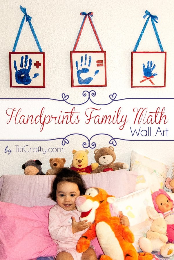 DIY Family Math Handprints Wall Art