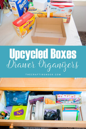Upcycled Box Drawer Organizers