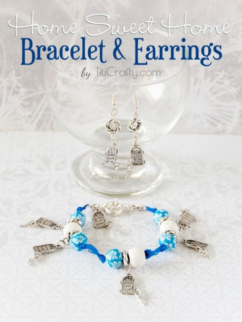 Home Sweet Home Bracelet and Earrings