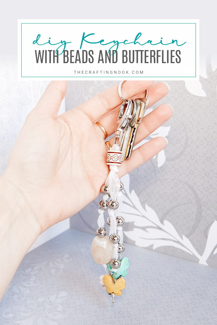 DIY Beaded Keychain with Butterflies cover image 2