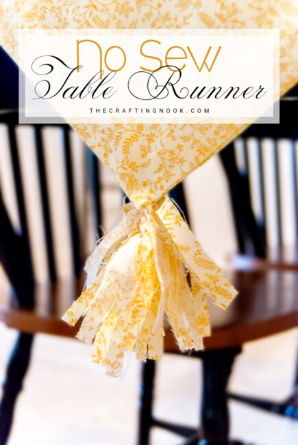 DIY No-Sew Table Runner