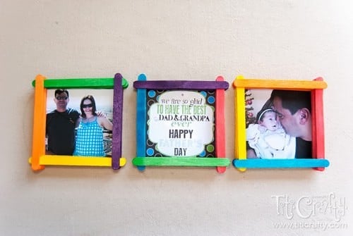 Magnetic Photo Frames for Dad/Grandpa's Day | The Crafting Nook