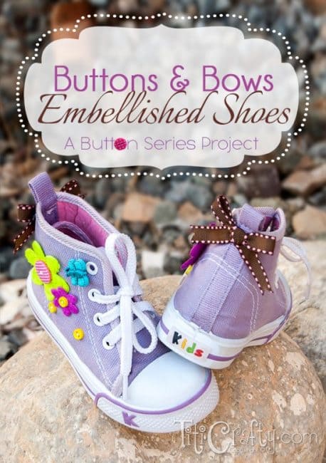 Buttons & Bows Embellished Shoes