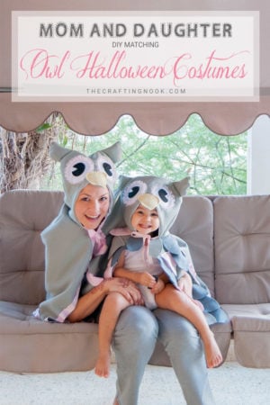 DIY MATCHING OWL HALLOWEEN COSTUME (MOM & DAUGHTER MATCHING COSTUMES)