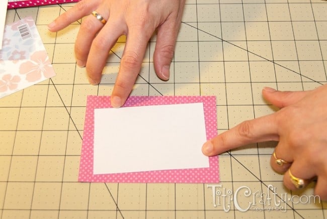 DIY photo frame masking tape craft - Merriment Design