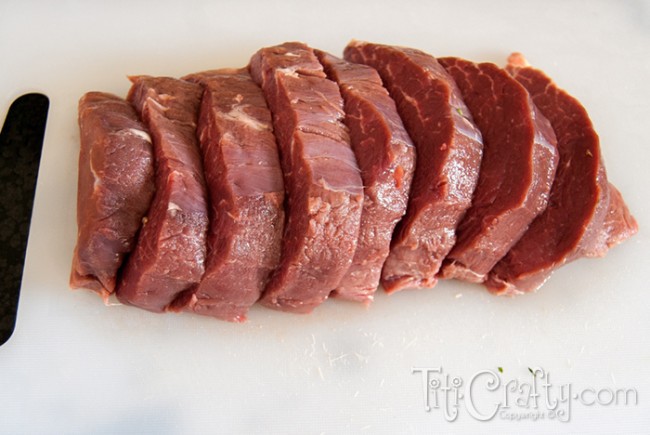 raw beef tenderloin cut