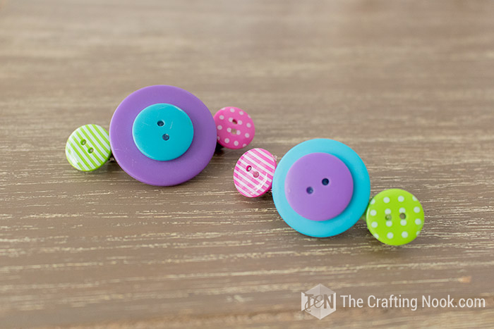 Easy Button Hair Clips both