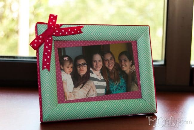 view of DIY Ribbon and Masking Tape Aunties Photo frame