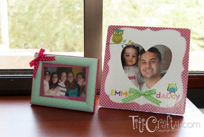 DIY photo frame masking tape craft - Merriment Design