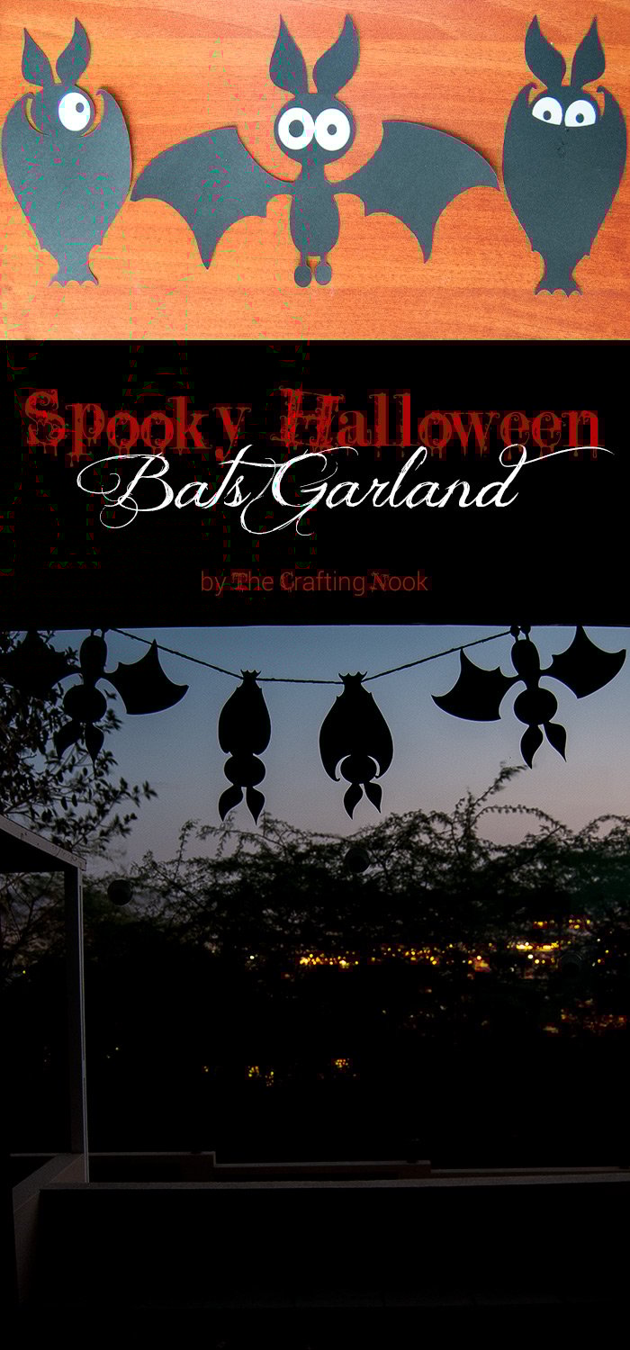 Cute Spooky Halloween Bats Garland {+ Cut Files}