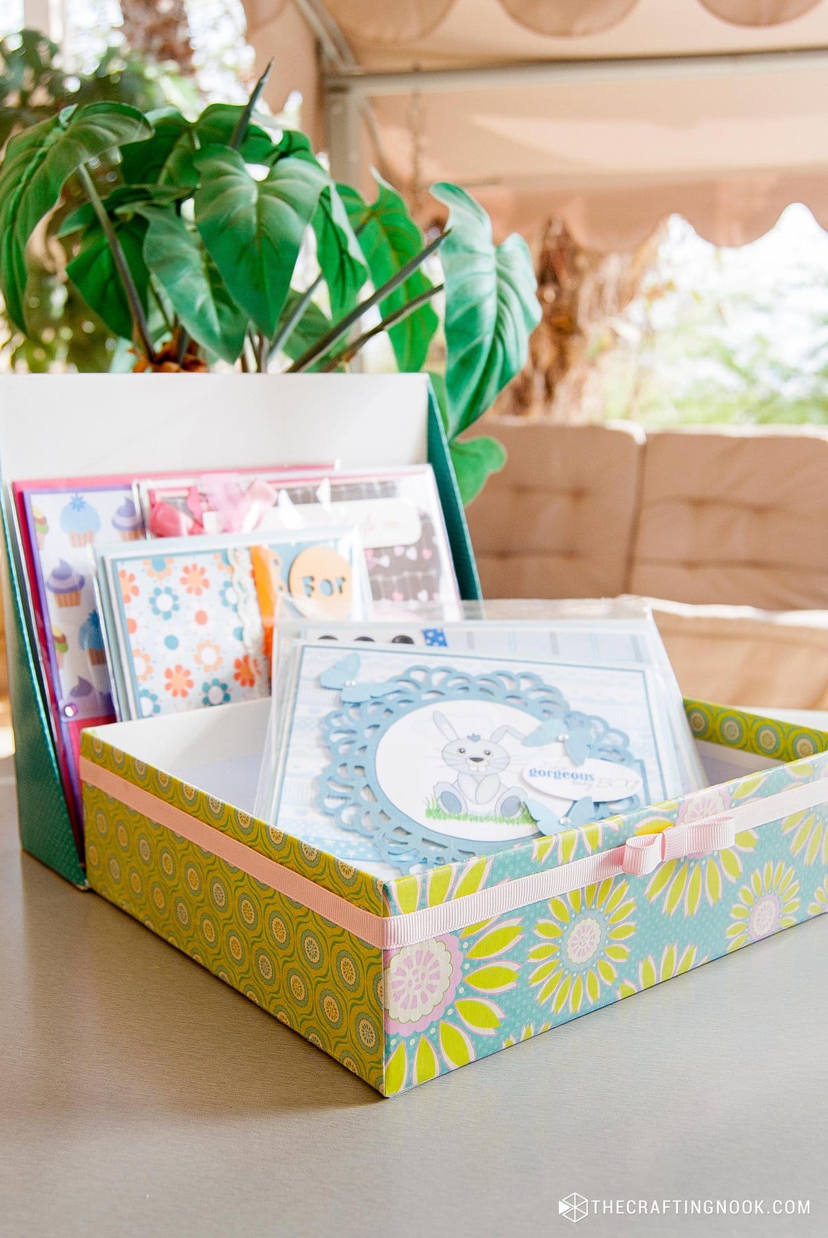 Craft Storage Box Makeovers with Mod Podge and Artbin - CATHIE