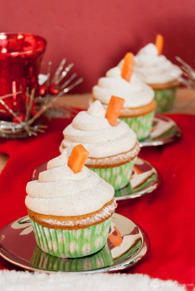 Carrot Cake Cupcakes Recipe with Cinnamon Buttercream Frosting - The ...