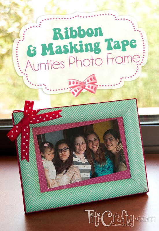 DIY photo frame masking tape craft - Merriment Design