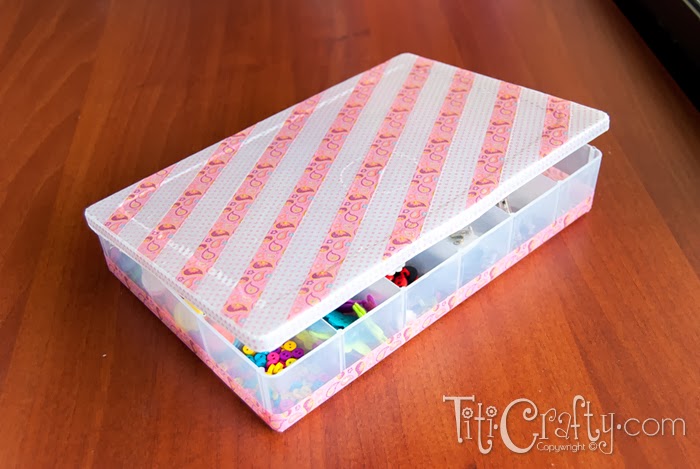 Washi Tape Box Organizer (easy and inexpensive) - The Crafting Nook