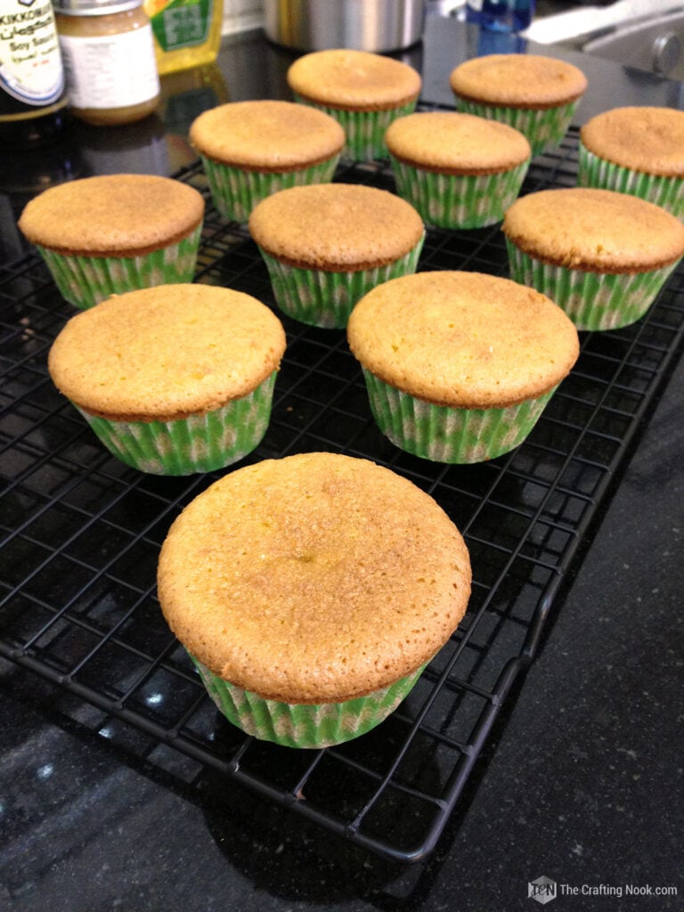 Carrot Cake Cupcakes baked and ready to be frosted