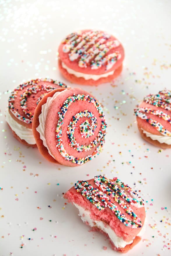 Strawberry Milk Whoopie Pies by Sprinkle Bakes