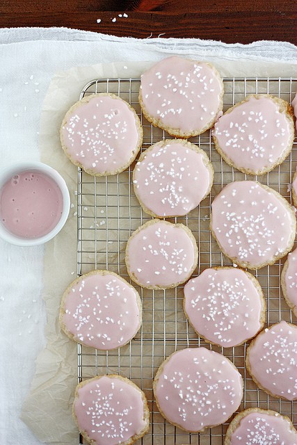 Pink Champagne Cookies by Girl Versus Dough