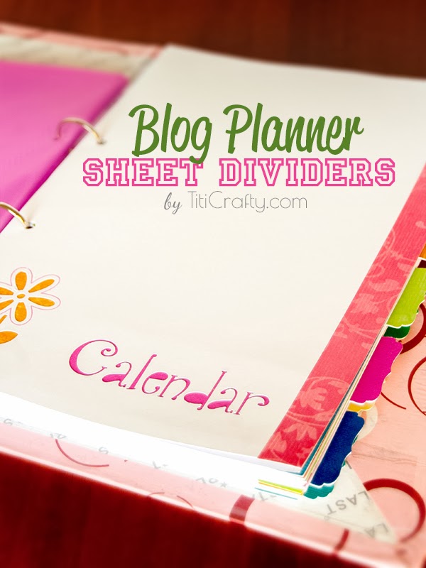 Blog Planner Sheet Dividers DIY Tutorial + Free Cut Files #blogplanner #sheetdividers #bloggingorganization