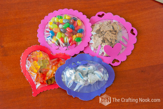 DIY Candy Pouches For Valentine’s Day (with Free SVG) - The Crafting Nook