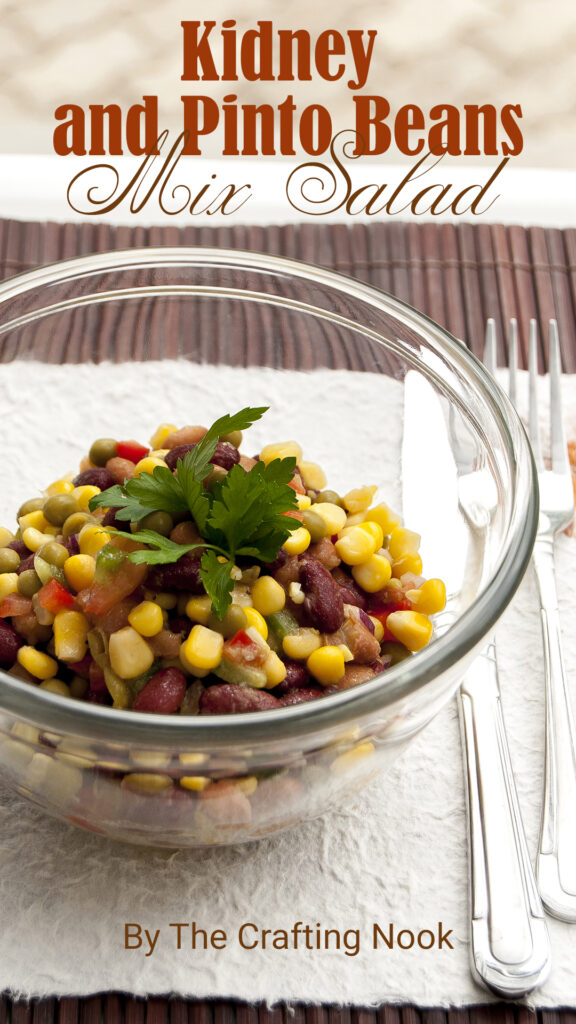Kidney and pinto beans mix salad cover