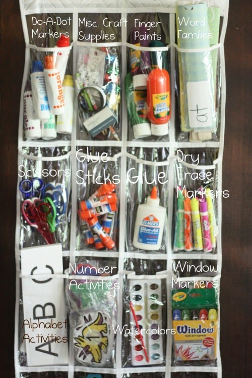 Our New School/Craft Supply Organization by I can Teach my Child 