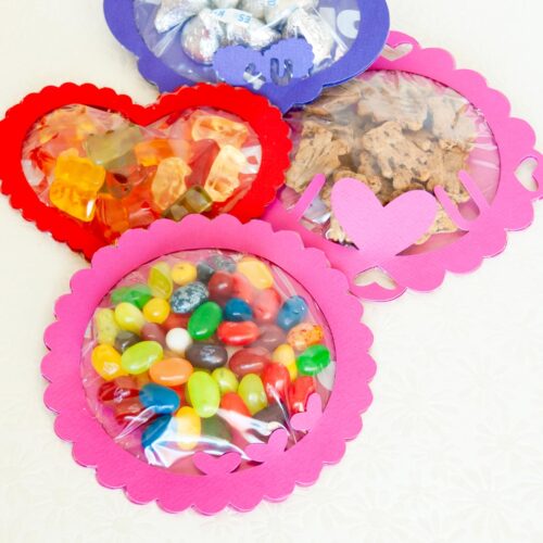 Valentine’s Day Candy Pouches (with Free Cutting Files)