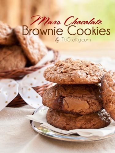 Mars Bar Chocolate Brownie Cookies