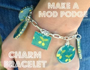 Make A Boho Charm Necklace With A Mod Podge Picture Pendant