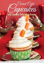 Carrot Cake Cupcakes with Cinnamon Buttercream Frosting #recipe #cupcakes #carrotcake