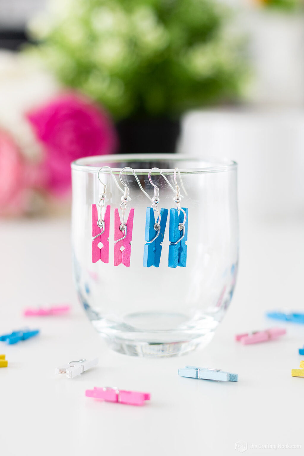Cute Mini DIY Clothespin Earrings The Crafting Nook