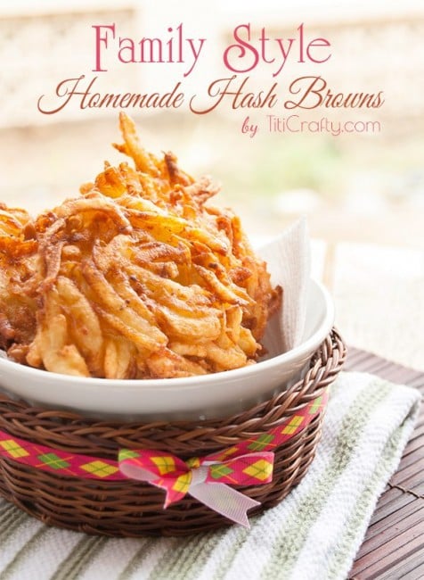 Family Style Homemade Hash Browns Recipe