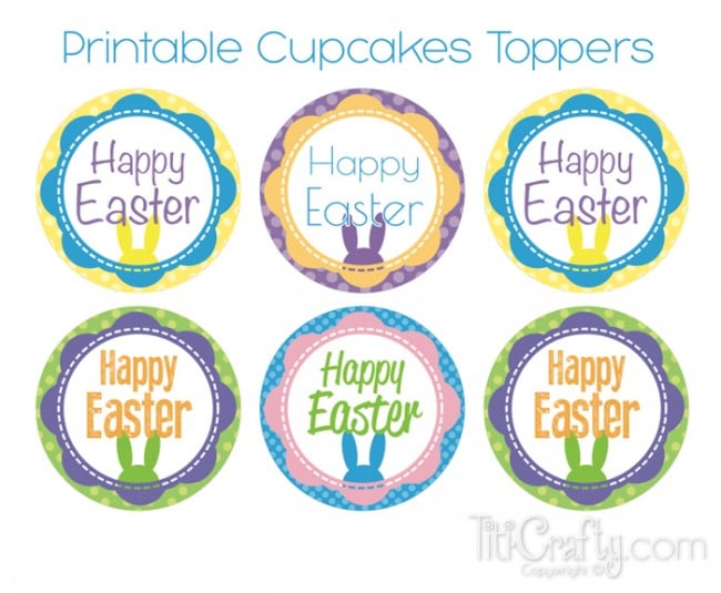 screenshot of Free Printable Cupcake Toppers