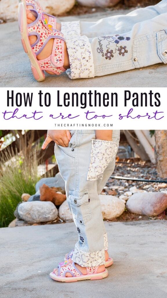 How to Lengthen Pants That Are Too Short - The Crafting Nook