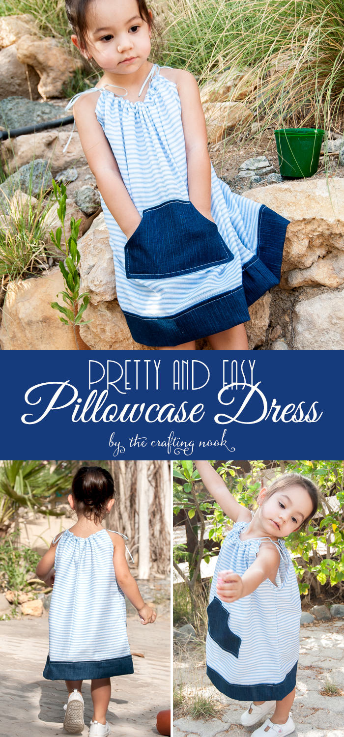 Pretty and Easy Pillowcase Dress with Pattern - The Crafting Nook