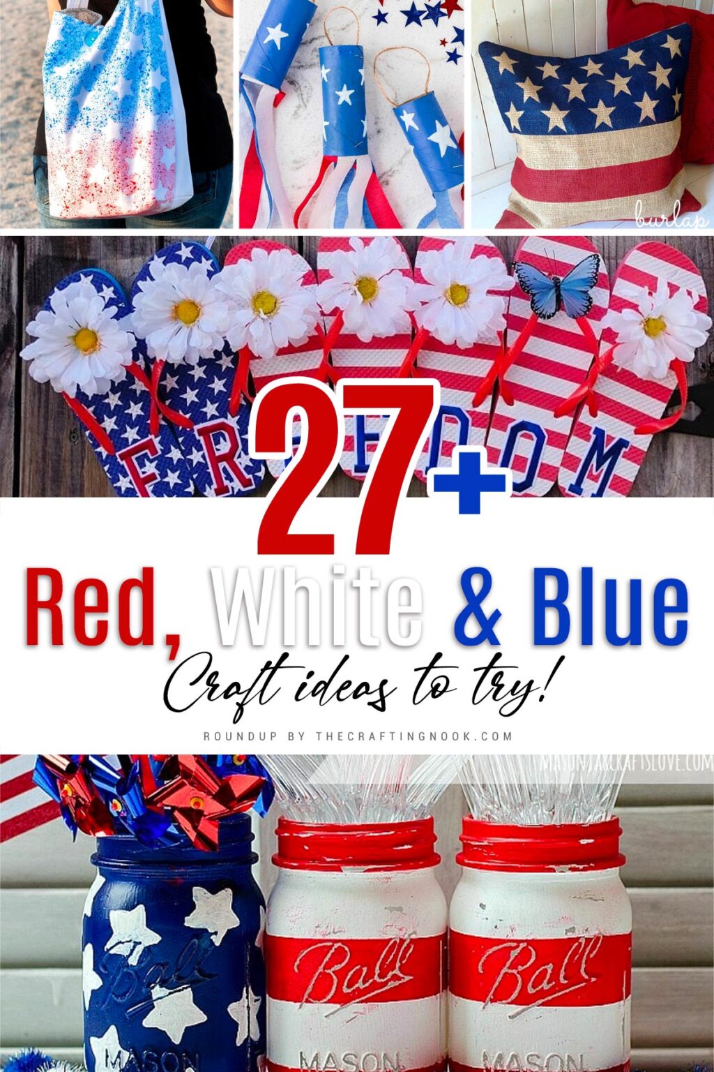 27+ Red, White and Blue Crafts - The Crafting Nook