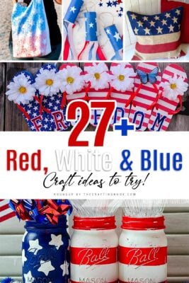 27+ Red, White And Blue Crafts - The Crafting Nook