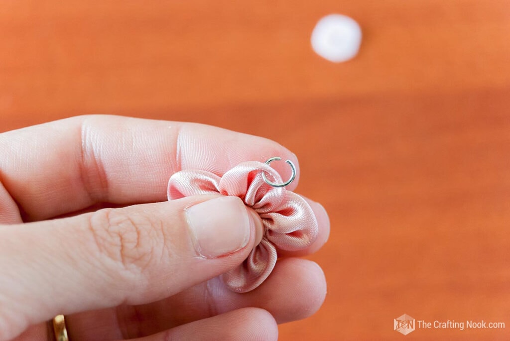 DIY Fabric Flower Earrings Simple and Easy The Crafting Nook