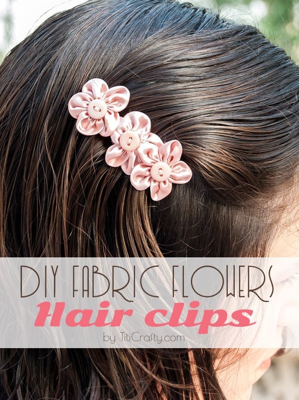 fabric flower hair accessories