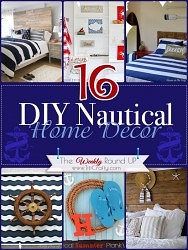 16 DIY Nautical Home Decor The Weekly Round Up The Crafting Nook   DIY Nautical Home Decor 188x250 