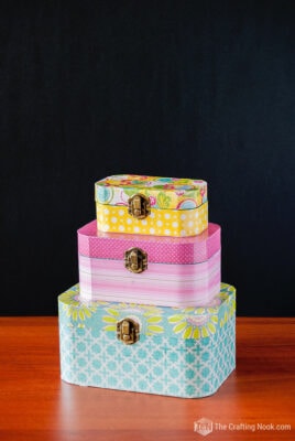 DIY Mod Podge Box for Jewelry Storage - The Crafting Nook