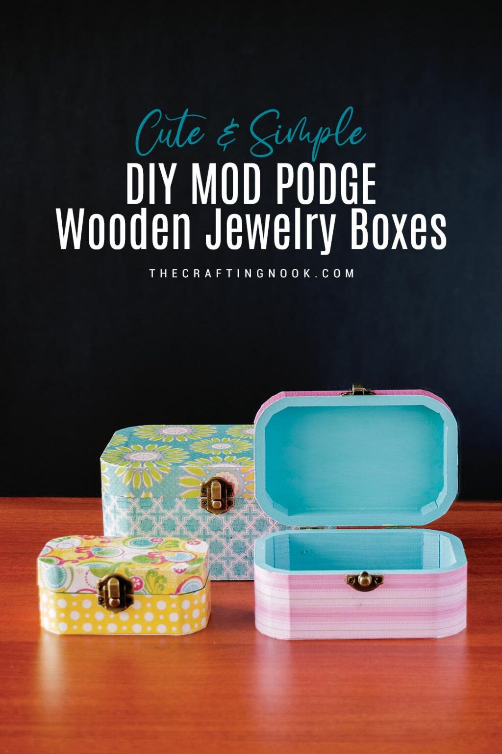 DIY Mod Podge Box for Jewelry Storage The Crafting Nook