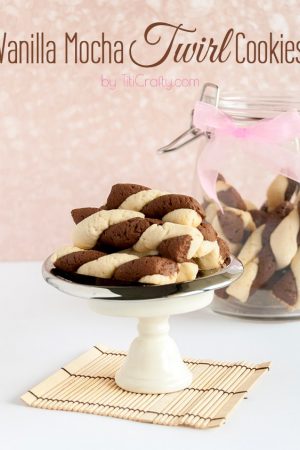 Vanilla Moka Twirl Cookies #Recipe #cookierecipe